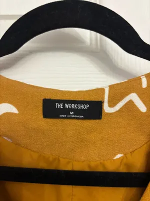 The Workshop Mustard Floral Button Front Vest thumbnail 4