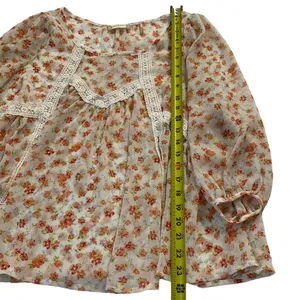 Altar'd State Women Size Medium Sheer Long Sleeve Floral Boho 15-167P thumbnail 7