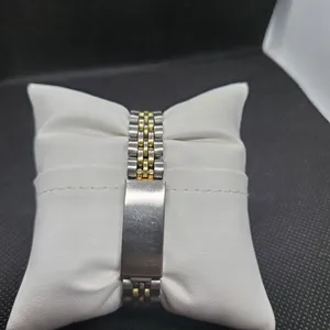 Geneva Superlative Chronometer Silver & Gold Watch thumbnail 3