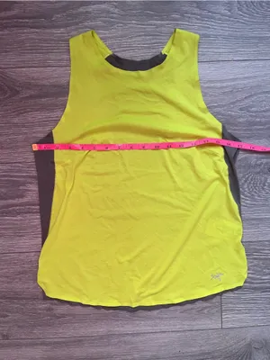 Arc’teryx Yellow Gray Gym Outdoor Workout Active Cycling Tank High Vis Running S thumbnail 8