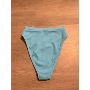 L*Space Blue High Rise Bitsy Cut Bikini Bottoms Sz Small NWOT thumbnail 4