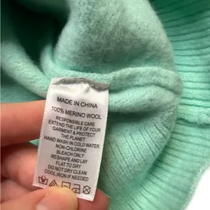 ✨🌊 Hill House Cropped Sylvie Merino‎ Wool Sweater Medium Ocean Wave 🌊✨ thumbnail 4