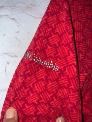 Columbia xs Women's Red Quarter-Zip Pullover Sweatshirt fleece logo geometric thumbnail 6