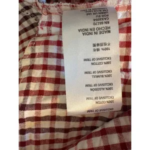 Free People Charlotte Gingham Tunic‎ Women XS Red White NEW Smocked Boho thumbnail 7