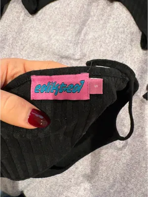 Black Two Piece Edikted Top thumbnail 3