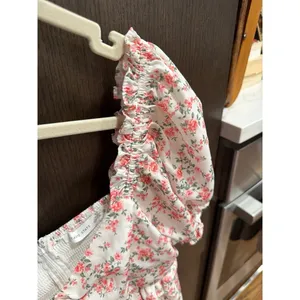 Altar'd State floral dress ruffled hem women's small thumbnail 4
