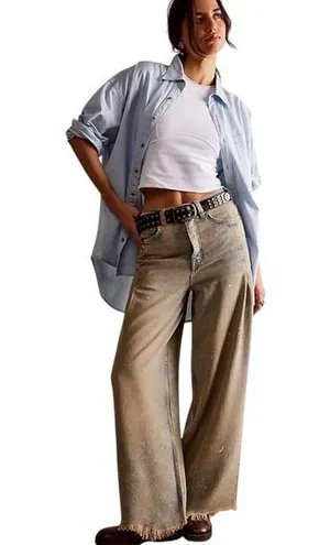 🆕 Free People | We The Free | Old West Slouchy Jeans | Size: 26 thumbnail 1
