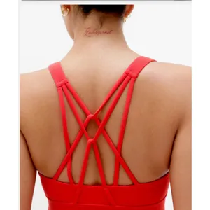 New Athleta L Perfect Form Bra Cardinal Red Large Cup D-DD thumbnail 7