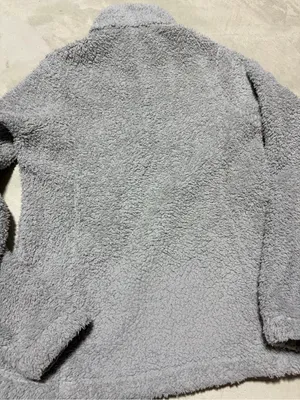 Patagonia Light Gray Quarter-Zip Pile Fleece Pullover XS thumbnail 7