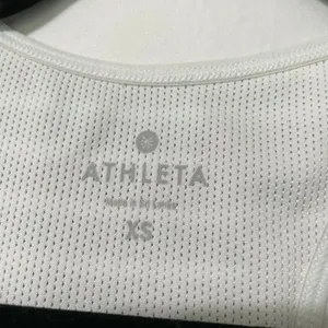 Athleta Black White Striped Wireless Sports Bra Womens XS Athletic Classic Gym thumbnail 6