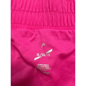 HEAD Womens Breakpoint Piping Shorts Proud Pink Mid Rise Relaxed‎ XL thumbnail 3