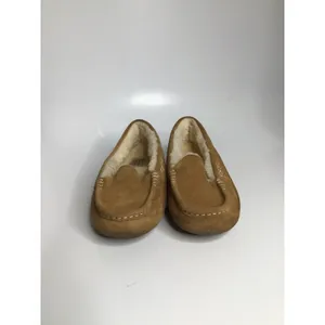 UGG Ansley Moccasin Slippers Women 6 Chestnut Brown Good Suede Wool 1106878 thumbnail 2