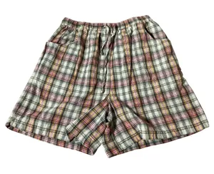 Fashion Bug Granola Plaid‎ Casual Shorts Womens M Multi-Color Elastic Cotton thumbnail 1