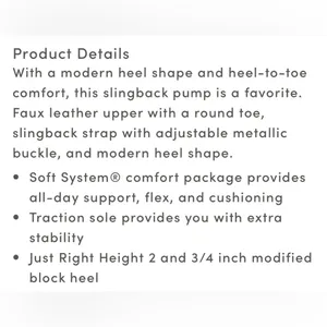 Gigi Slingback Pump - 6M- Life Stride thumbnail 12