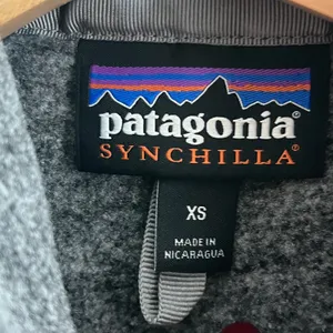 Patagonia Women's‎ Gray Synchilla Fleece Zip Up Jacket with Pockets Size XS thumbnail 3