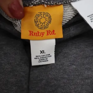Ruby Rd Pants Womens XL Shades Of Gray Medium Gray Wide Leg Knit New thumbnail 2