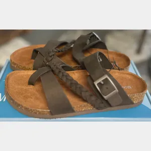 Mountain Sole Womens Leather Footbed Sandals Black size 7 thumbnail 7