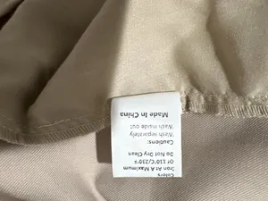 COMMENSE NWT Beige Pleated Wide Leg Trousers Pants Size L thumbnail 6