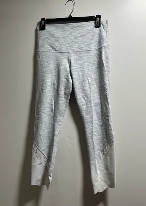 Lululemon Athletica Gray Leggings with Wide Waistband thumbnail 1