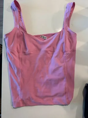 Free People Somewhere Sometime Pink Tank thumbnail 1