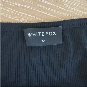 White Fox Tank Top Ribbed Beaded Sinful Embrace Size S Black Silver thumbnail 3