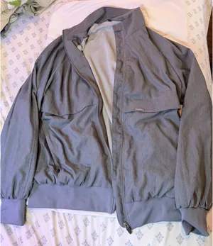 Amazon Heather Grey Zip Up Bomber Scrub Jacket Women’s Medium thumbnail 1