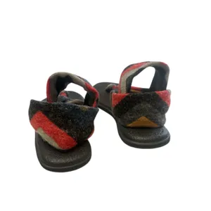 Sanuk Women's Yoga Sling Sandals Red Black Chevron Shoes Yoga Mat Size‎ 7 thumbnail 4