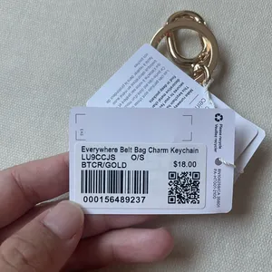 Lululemon Everywhere Belt Bag Charm Keychain - Butter Corn/Gold thumbnail 5
