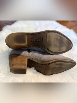 FRYE Women's Suede Ankle Booties in Taupe Size 9.5 thumbnail 5