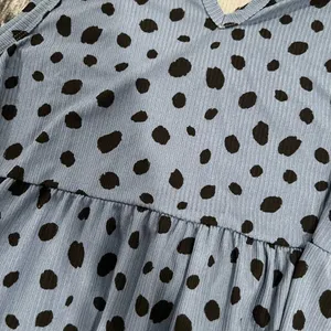 Blue Sleeveless Polka Dot Top Size L by perfect peach thumbnail 2