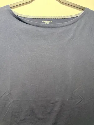 Jones New York Sport T-Shirt Size L Navy Blue Short Sleeve Scoopneck Tee thumbnail 3