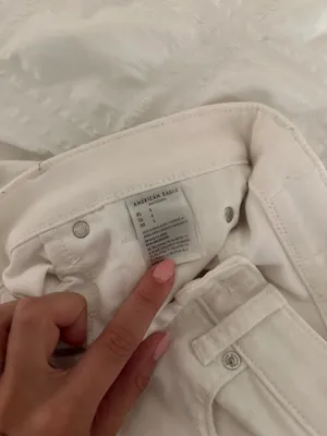 White American Eagle Ripped Jean Shorts thumbnail 3