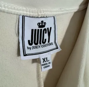 SALE! Ivory Juicy Couture Velour Track Pants Size XL EUC thumbnail 5