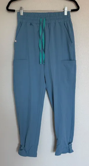 Figs Technical Collection Women XS/P Blue Scrub Jogger Pants Uniform Healthcare thumbnail 1
