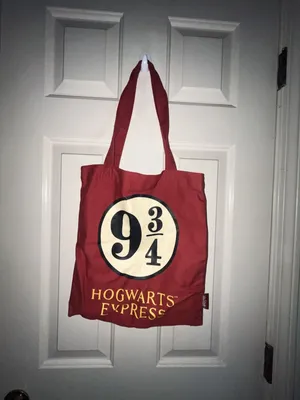 Harry Potter Platform 9 3/4 Hogwarts Express Canvas Tote Bag thumbnail 3