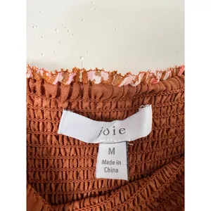 Joie Ambroise Copper Brown Women's Dress Summer A-Line‎ M Smocked Strappy Flowy thumbnail 4