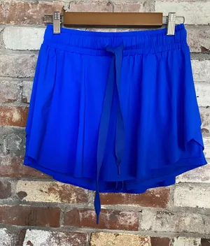 Vibrant Royal Blue High-Waisted Athletic Skort / Running Shorts Size S thumbnail 1