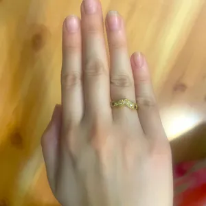Faux Gold Colored Chevron Arrow Ring thumbnail 3