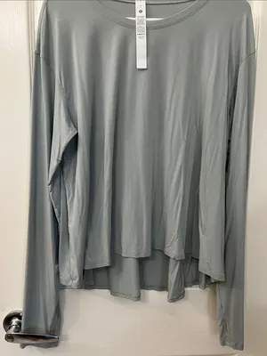 lululemon modal relaxed fit lounge Long Sleeve Tee thumbnail 4