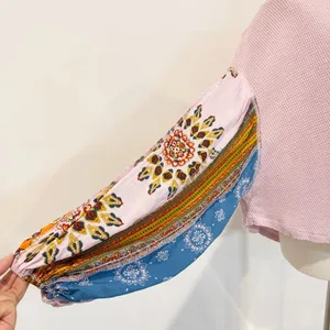 Free People Blossom Thermal XS Cottagecore Boho‎ Peasant Fairy Floral Waffle Top thumbnail 4