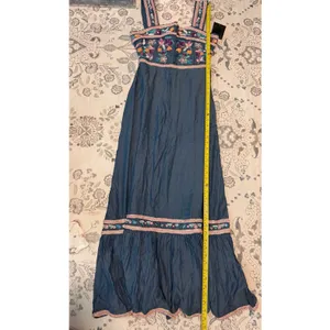 Boston Proper NWT Beaded Embroidered Boho Tencel Maxi Dress 2 thumbnail 8