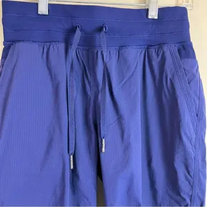 Lululemon Dance Studio Crop Jogger Pants Blue Size 4 Drawstring Waist thumbnail 10