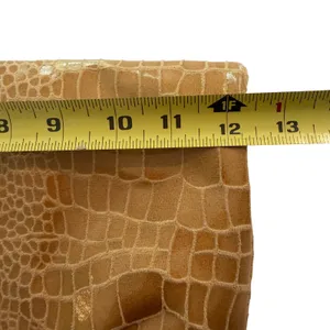 Nine West‎ Clutch Bag Women Tan Croc Embossed Foldover Classic Minimalist Preppy thumbnail 6