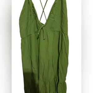 Sim and Sam green tank maxi dress size large thumbnail 2