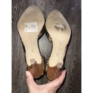 Anne Klein Women's 10M Shoe Snake Skin Leather Stiletto Pump‎ Heel S-114 thumbnail 6