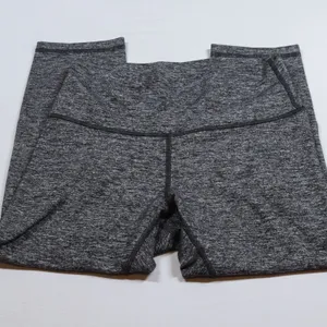 Lululemon Wunder Under Leggings Womens 8 Gray Heathered Space Dye High Rise Crop thumbnail 4
