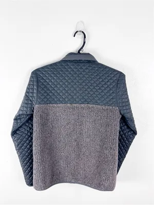 PATAGONIA Mixed T Snap Pockets Quilted Fleece Pullover Size XS thumbnail 2