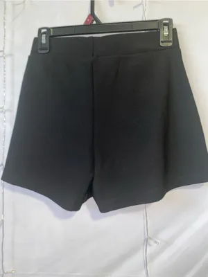 Women's Black Pleated Skort Shorts thumbnail 3