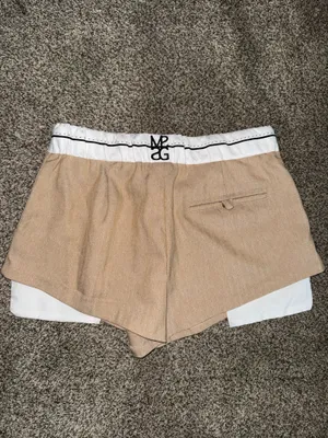 Missguided M22 Guided Tweed Look Shorts with Contrast Waistband thumbnail 3
