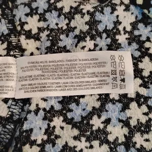 Primark Cares‎ Black Floral Long Sleeve Mini Dress - Size M thumbnail 9